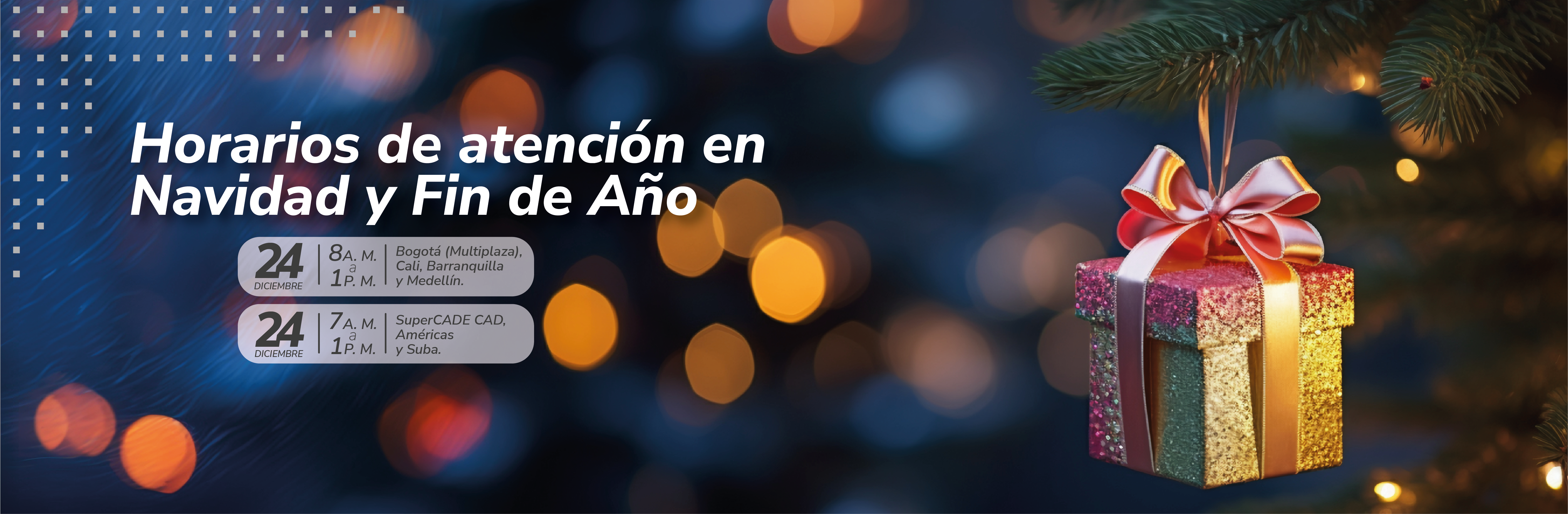 Horarios de atención presencial UGPP Navidad y Fin de Año